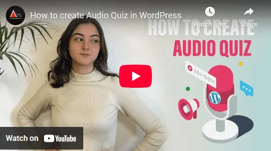 Audio Quiz on WP
