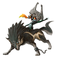 Brawl Sticker Midna & Wolf Link (Zelda Twilight Princess).png