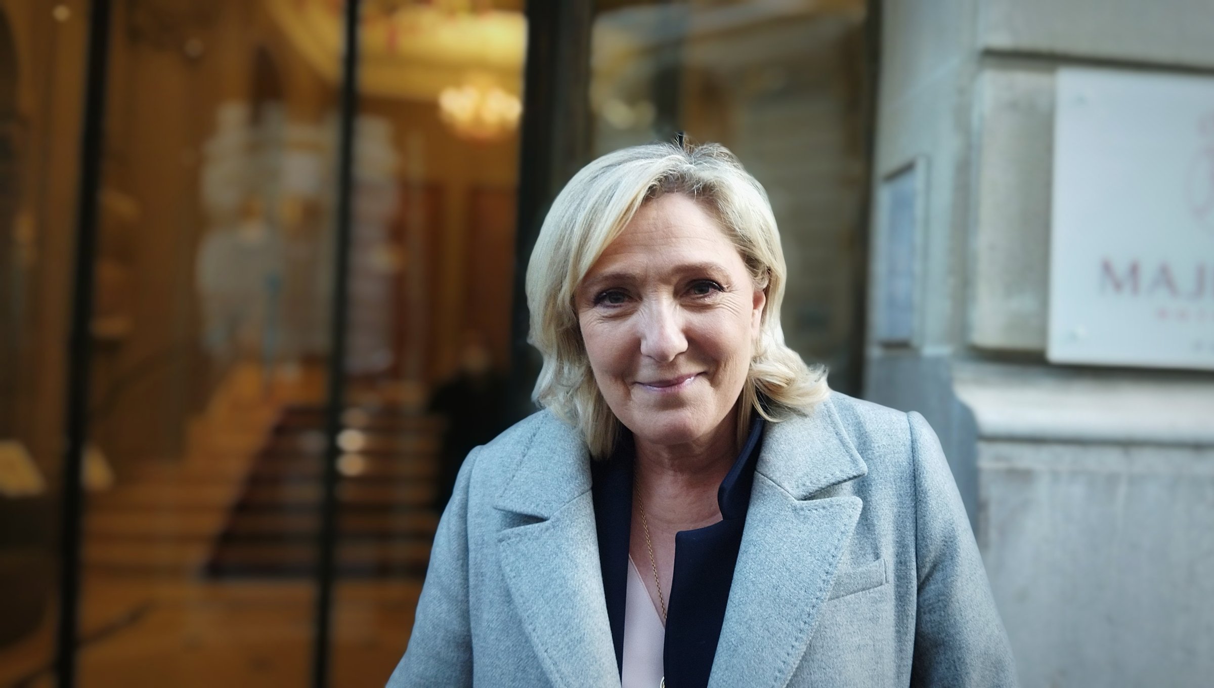 Far-right contender Marine Le Pen (Photo: Emma Sofia Dedorson)