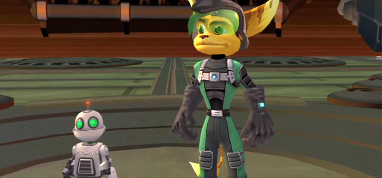 The 30 Most Iconic PlayStation Characters Of All Time Ratchet and Clank Going Commando Screenshot