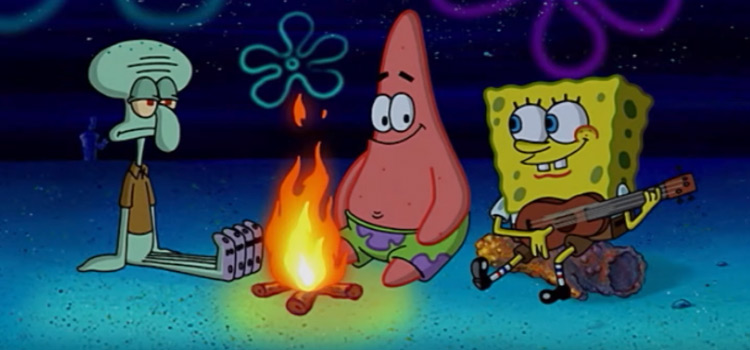15 Best SpongeBob Songs That Every Fan Should Know Campfire song song with Patrick Squidward and SpongeBob