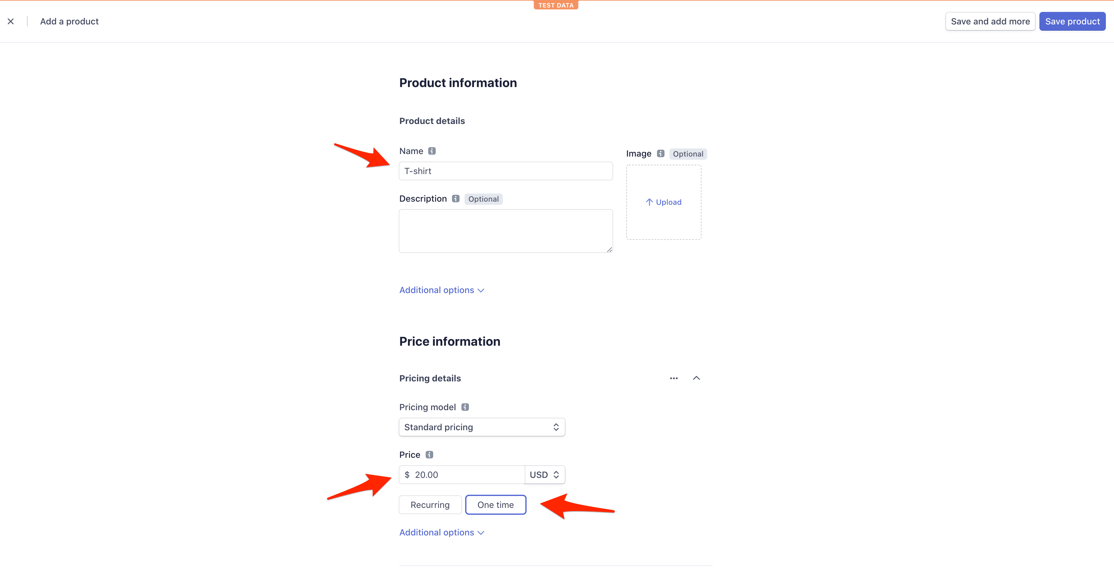 Stripe Add Product