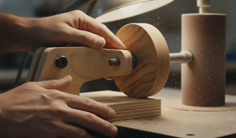 How to Build a Wheel Jig for Your Drum Sander : The Smart Woodworker’s Guide to Drum Sander Wheel Jig