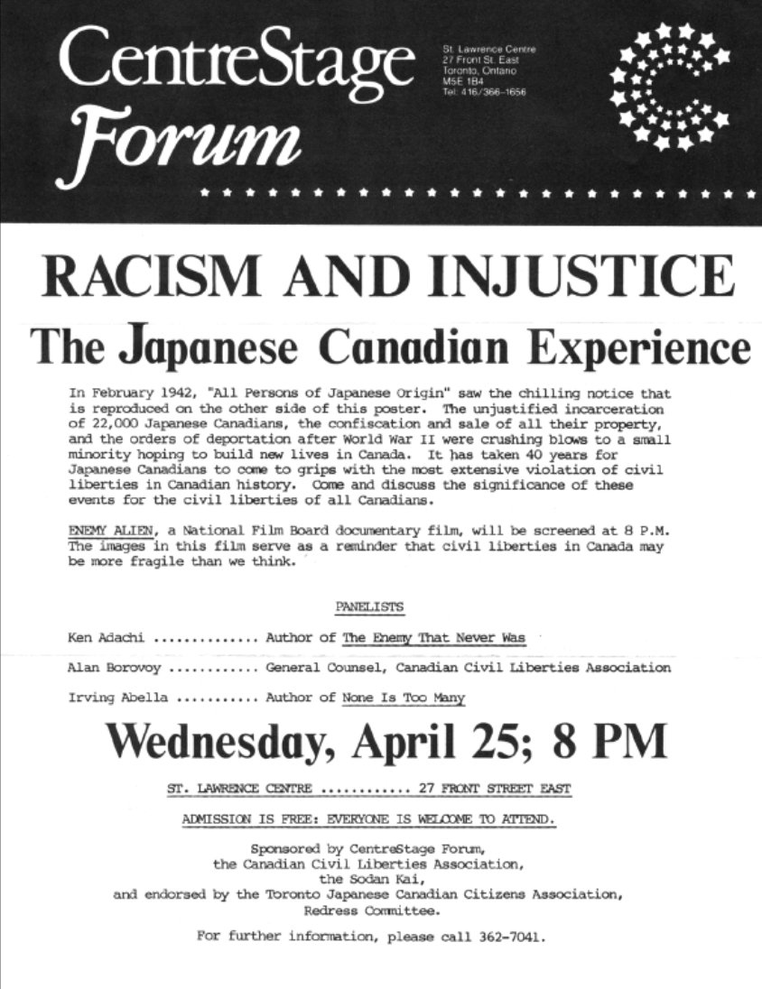 CentreStage Forum flyer