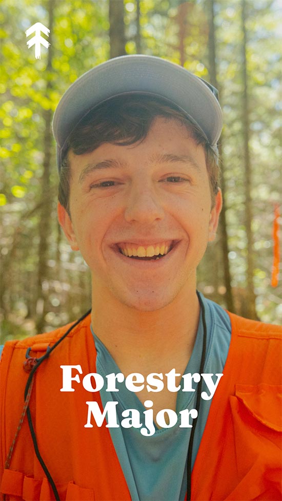 A portrait of forestry major Alan Chausse