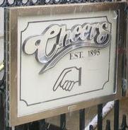 Het uithangbord van café Cheers