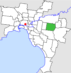 Location in Melbourne