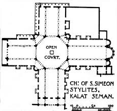 Qalʿat Simʿan, Grundriss