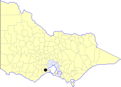 Location in Victoria
