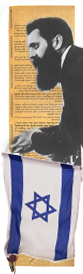 Theodor Herzl, bandeira de Israel e sua declaração de independência