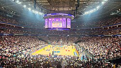 2026 Championship Series Game 5 crowd of 18,589. Image taken from behind the baseline at the top of the bottom seating tier.