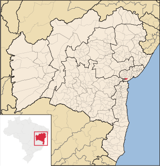 Localização de Aratuípe na Bahia