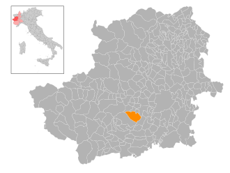Poziția localității Piossasco