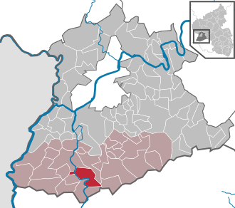 Läget för Serrig i Trier-Saarburg
