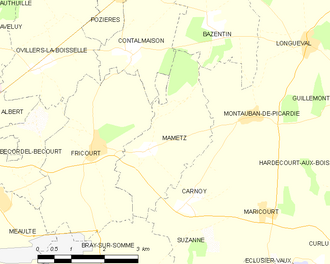 Poziția localității Mametz
