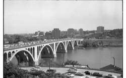 Skyline of Rosslyn in 1964 from Georgetown