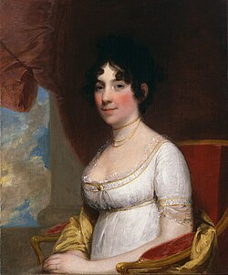Image of Dolley Madison, wife of James Madison.