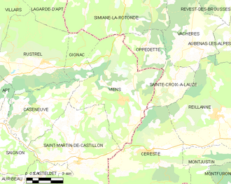 Poziția localității Viens