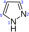 Skeletal formula with numbers