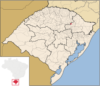 Localização de Paraí no Rio Grande do Sul