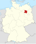 Localização de Prignitz Oriental-Ruppin na Alemanha