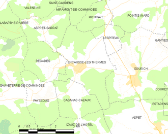 Poziția localității Encausse-les-Thermes