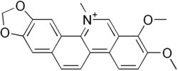 Skeletal formula of chelerythrine