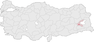 Poziția localității Bitlis