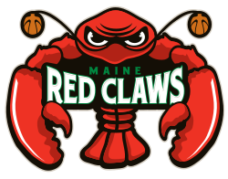 The Maine Red Claws logo, used from 2009 to 2021