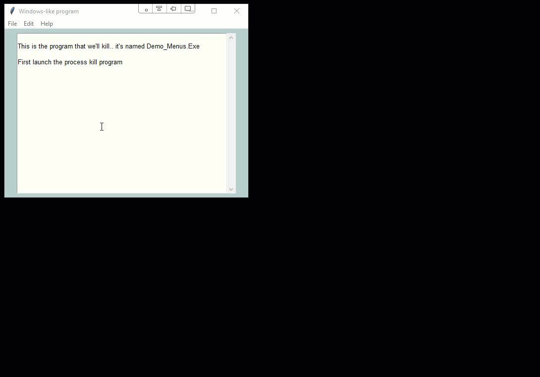 pysimplegui process killer