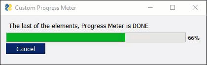 progress meter