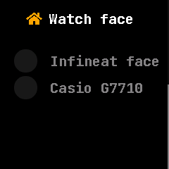 Image of watch faces not being available
