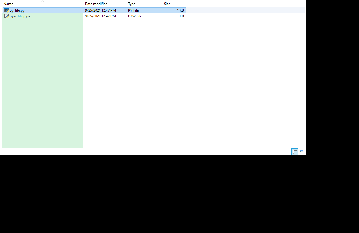 py vs pyw