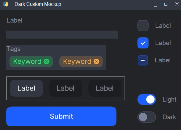 Custom Elements Dark Mode