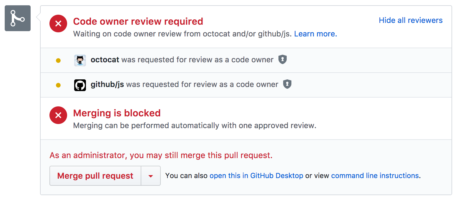 waiting on code owner review