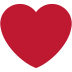 Heavy red heart ❤