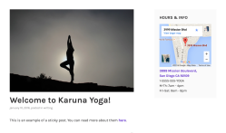 Karuna blog with active sidebar.