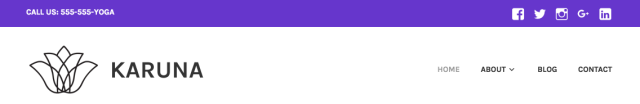 Social links menu