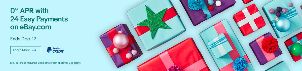 0% APR with 24 Easy Payments on eBay.com | Ends Dec 12 | Learn More