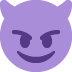 Smiling face with horns 😈