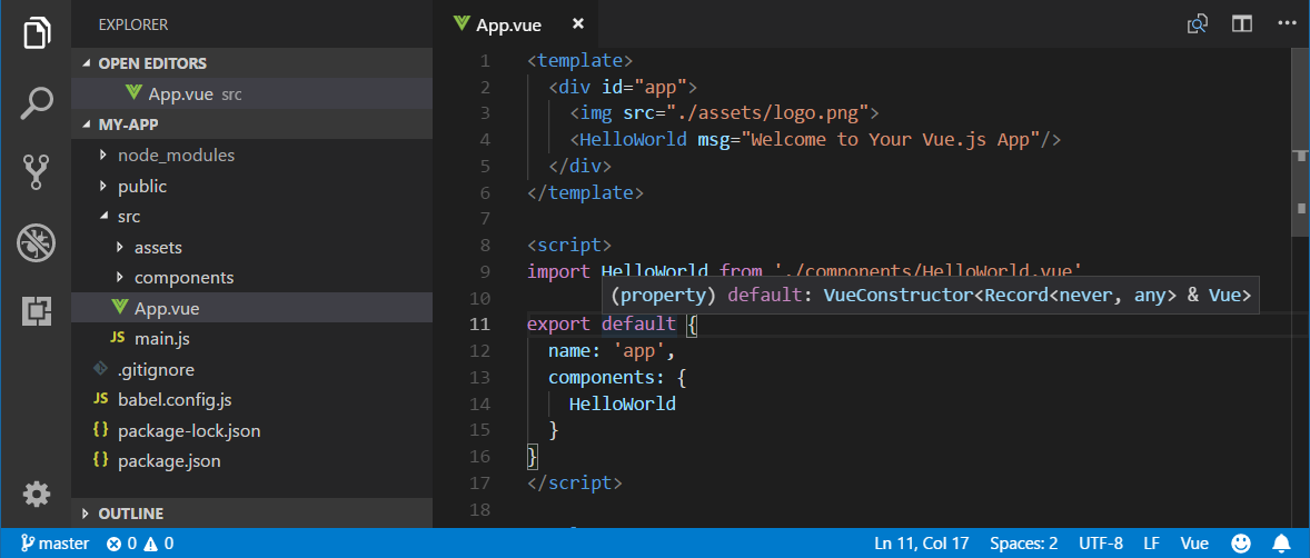 vue language features
