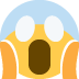 Face screaming in fear 😱