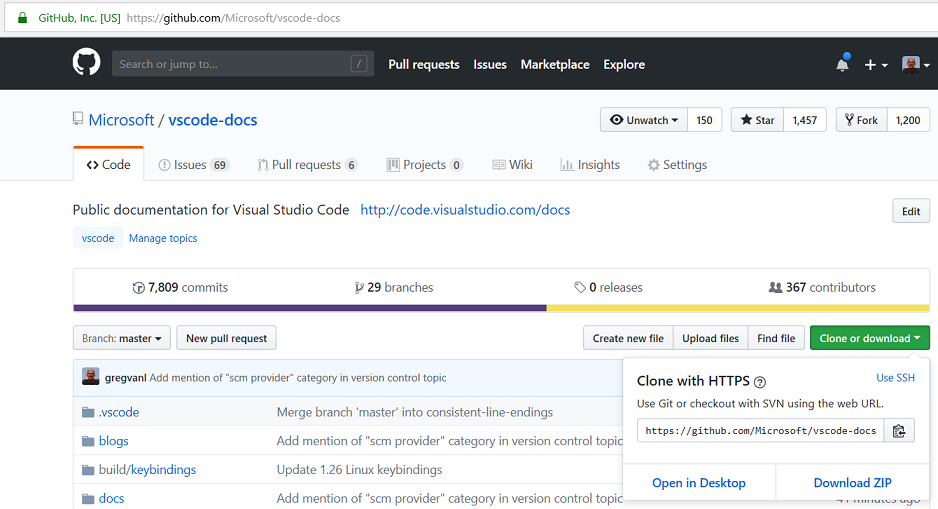 clone repository dialog