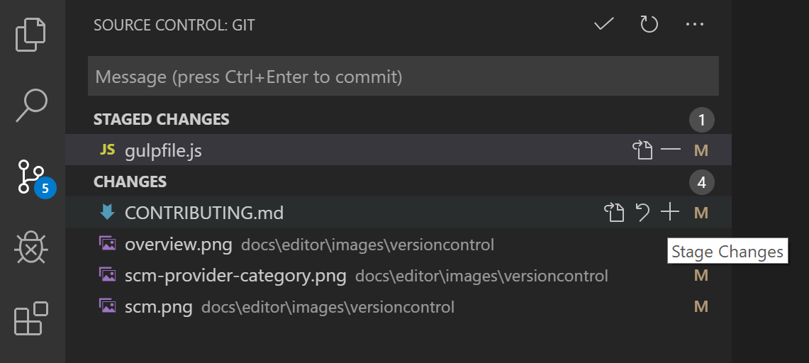 stage changes button