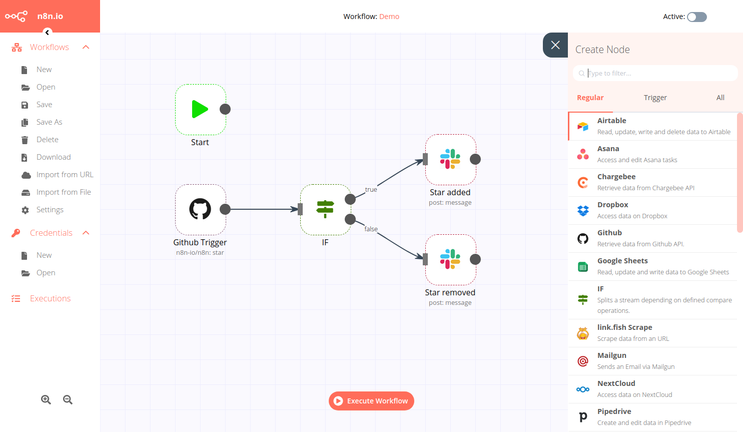 n8n.io - Screenshot
