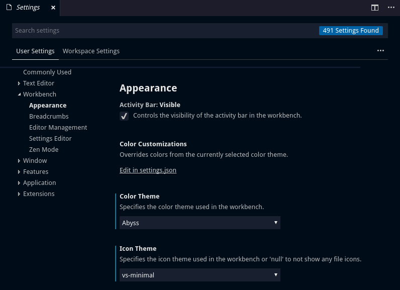 Example Settings