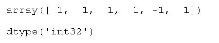 rounded and converted (float to int) numpy array