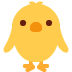 Front-facing baby chick 🐥