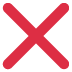 Cross mark ❌