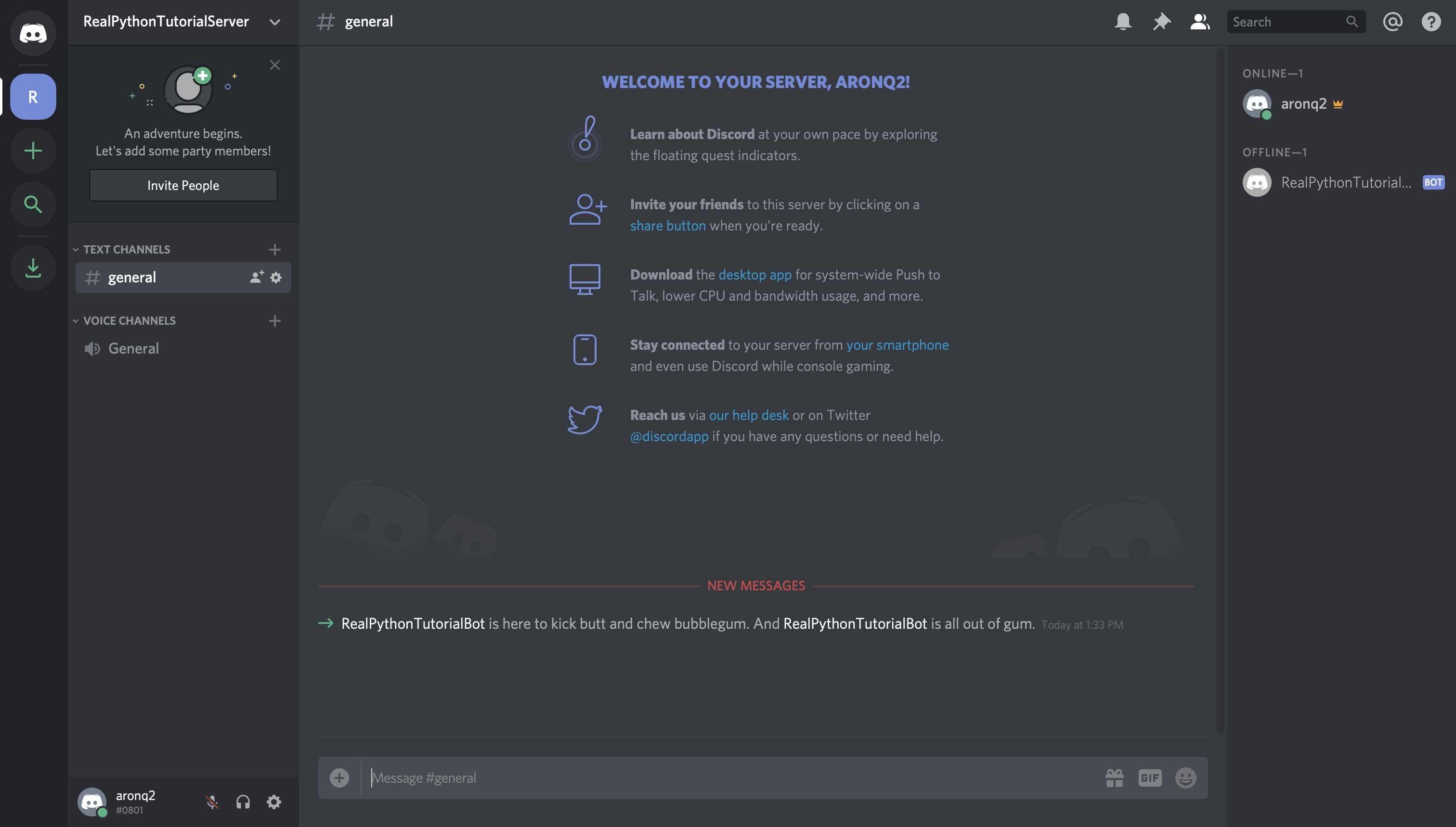 Discord: Bot Added to Guild